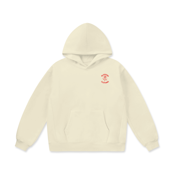 Spread The Positivity Oversize Heavyweight Fleece Hoodie - 460 GSM