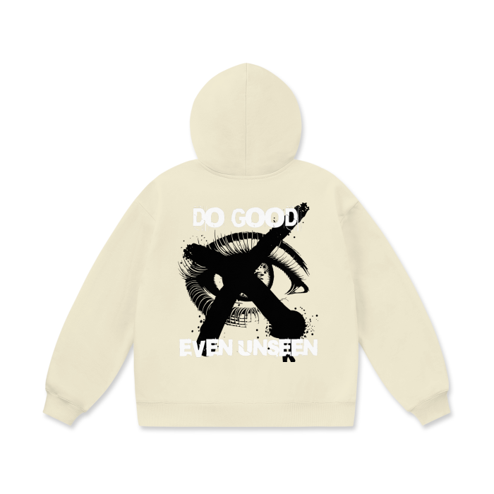 Do Good Even Unseen Oversize Heavyweight Fleece Hoodie - 460 GSM