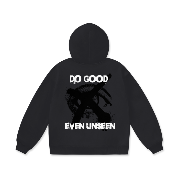 Do Good Even Unseen Oversize Heavyweight Fleece Hoodie - 460 GSM