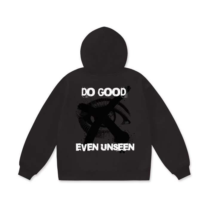 Do Good Even Unseen Oversize Heavyweight Fleece Hoodie - 460 GSM