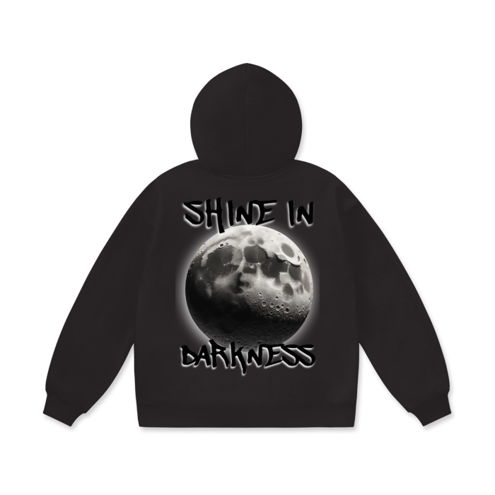 Shine in Darkness Oversize Heavyweight Fleece Hoodie - 460 GSM